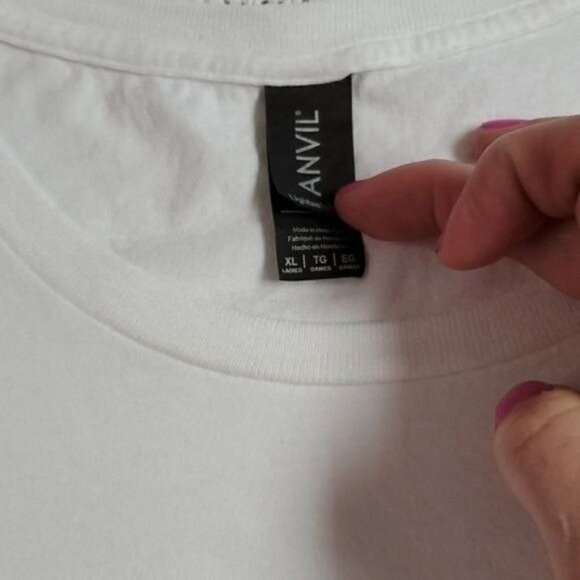 Anvil Graphic "Friends" Sz. XL White SS T-shirt - Picture 3 of 5